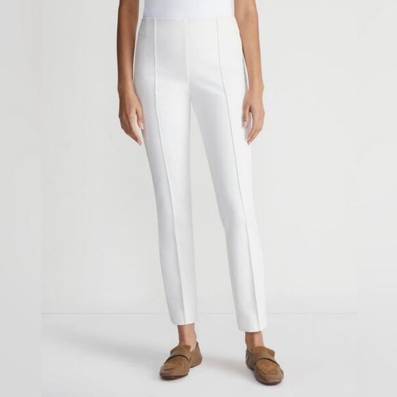 Lafayette 148 New York Pants - NWT Lafayette 148 New York White Gramercy Acclaimed-Stretch Pants